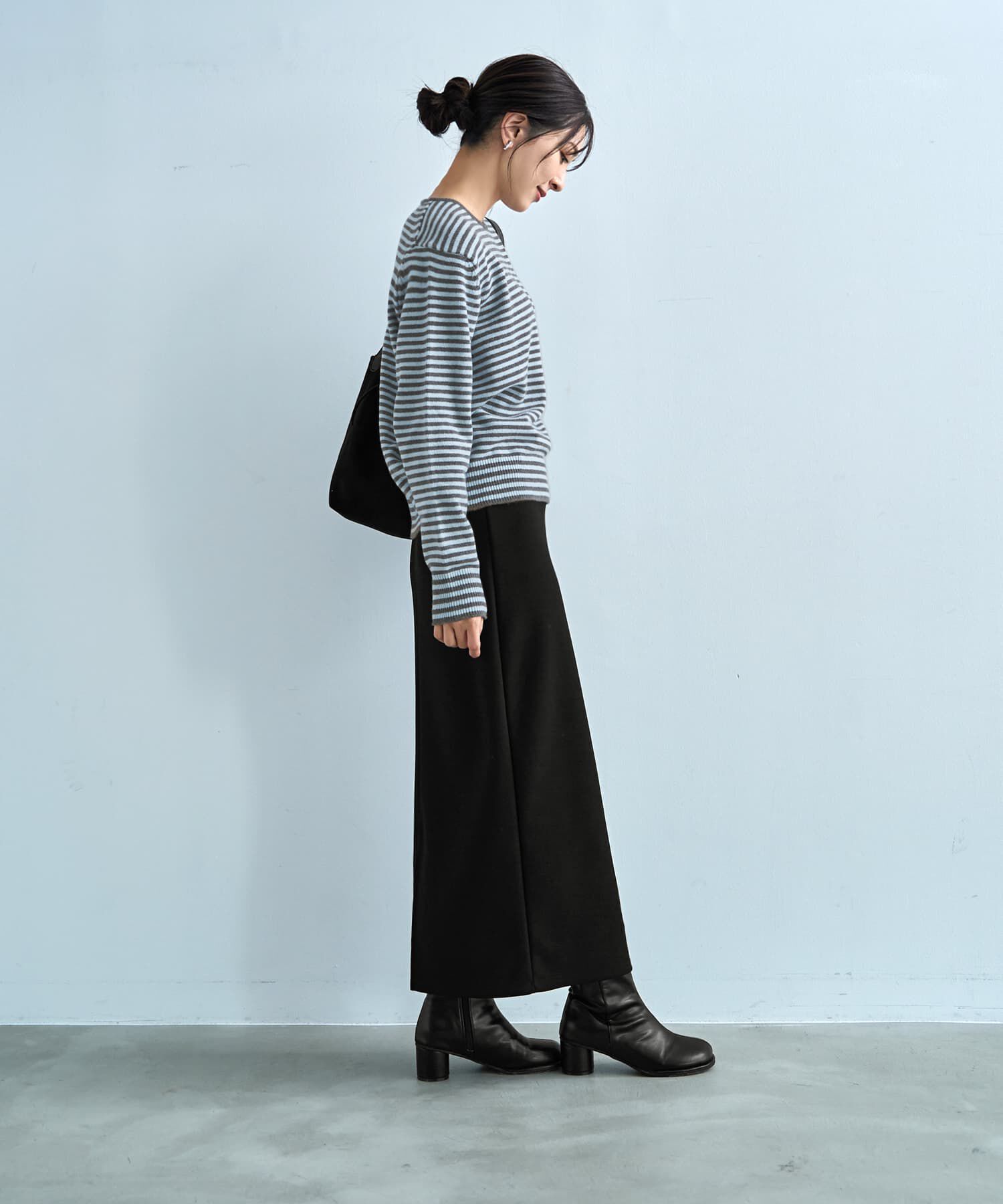 STYLE DELI「【LUXE】カラーボーダーウールニット」|ニット・セーター|