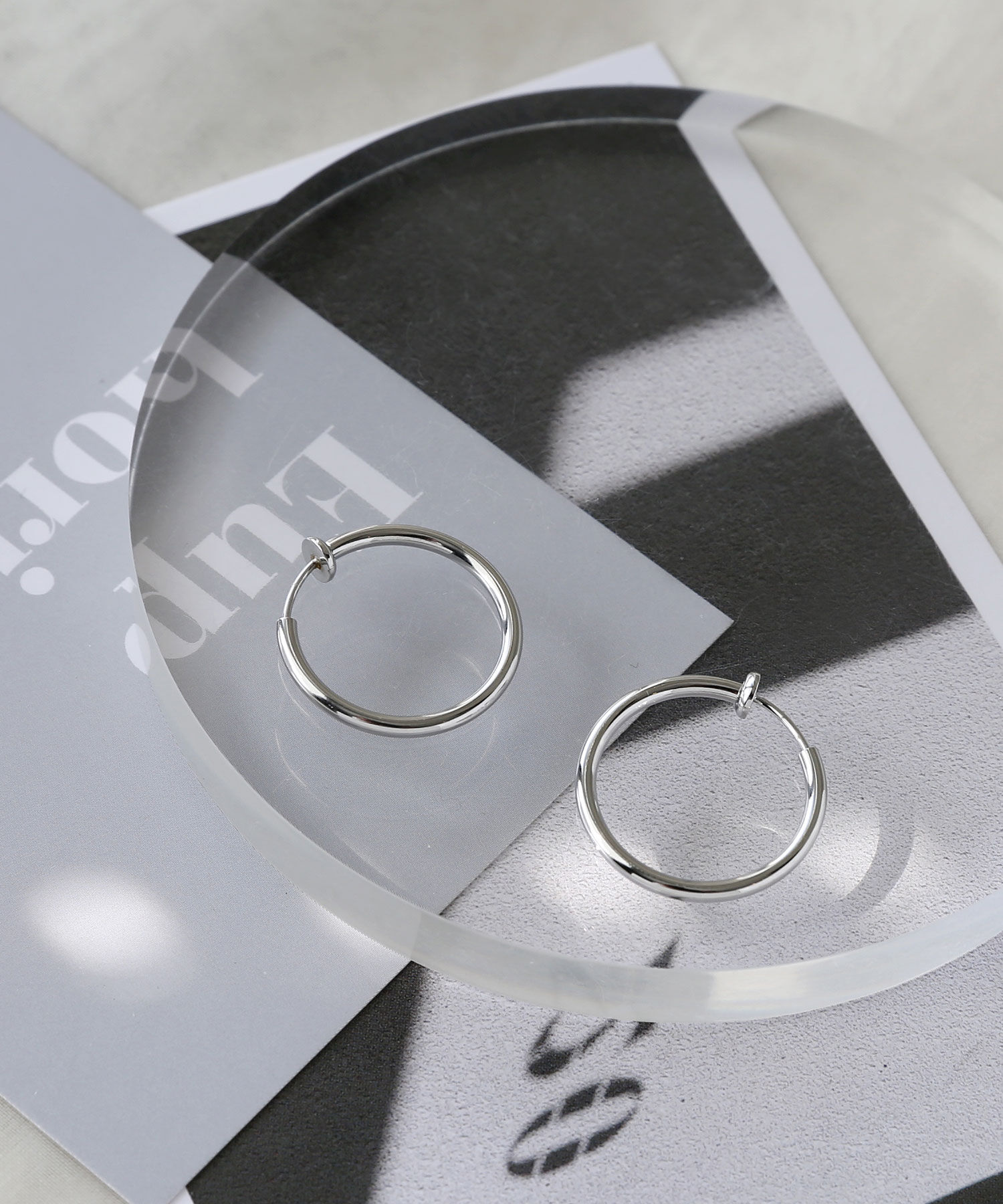 colleca la「[stainless]ステンレス・パイプフープイヤリング〈金属アレルギー対応〉」|イヤリング|シルバー