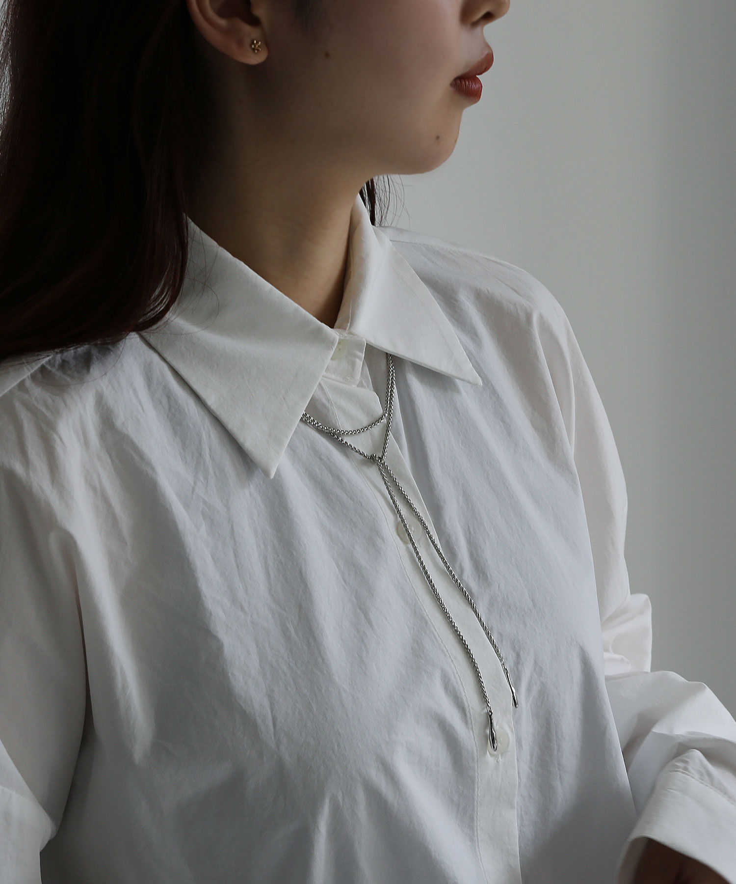 colleca la「ロープチェーンラリエット/ロングネックレス」|ネックレス|シルバー