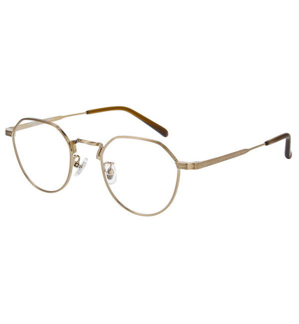  「クラウンパント型 メガネ｜ オシャレで高級感のあるメタルフレーム Zoff レンズ交換券付き」|メガネ|ゴールド