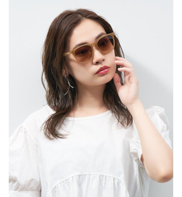  「ウェリントン型 サングラス 黒縁 大きめ カラーレンズ 紫外線対策 UVカット 」|サングラス|