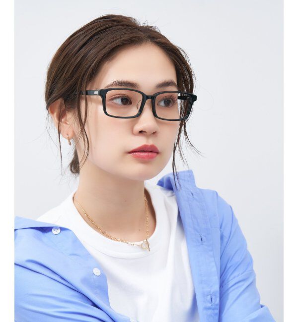  「スクエア型 メガネ｜ユニセックス 上質感のあるフレーム  レンズ交換券付」|メガネ|