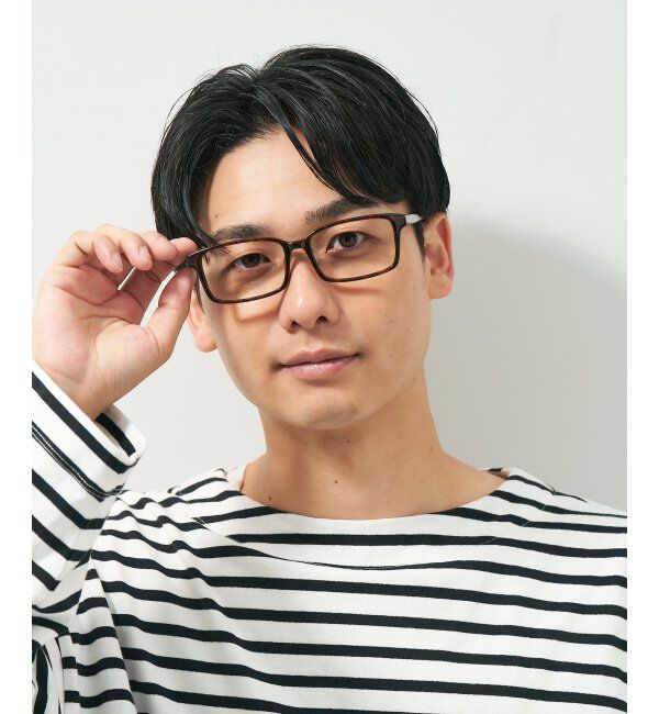  「スクエア型 メガネ｜ユニセックス 上質感のあるフレーム  レンズ交換券付」|メガネ|