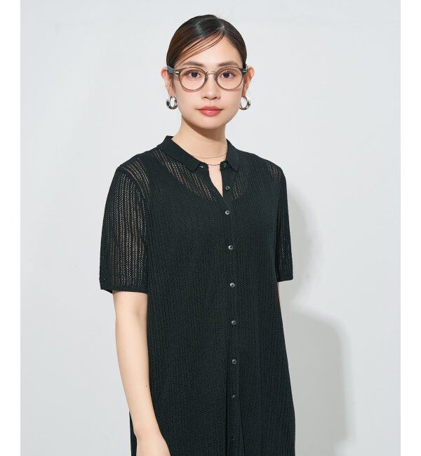  「ボストン型 メガネ | レザー調 ラバーテンプル 眼鏡 伊達メガネ 度付き CLASSIC レンズ交換券付」|メガネ|