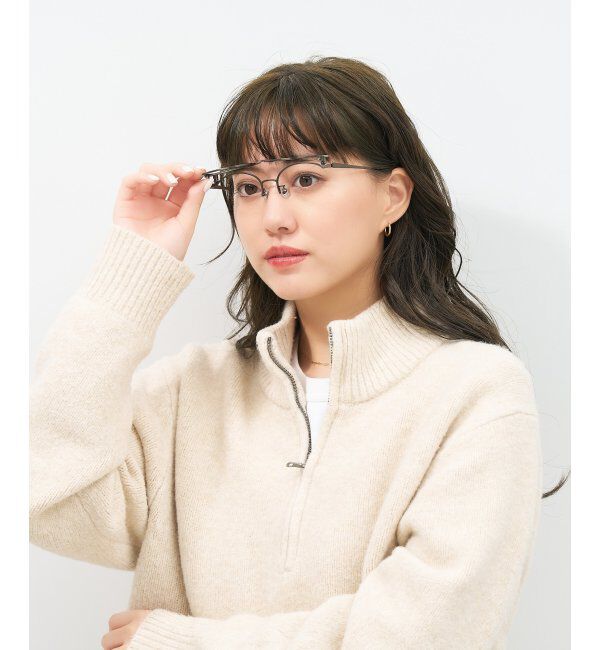  「ボストン型 跳ね上げ式メガネ | メガネの上から ズレ落ち防止 伊達メガネ ユニセックス レンズ交換券付」|メガネ|