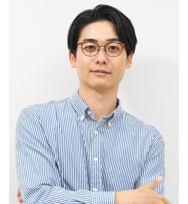  「ボストン型 跳ね上げ式メガネ | メガネの上から ズレ落ち防止 伊達メガネ ユニセックス レンズ交換券付」|メガネ|