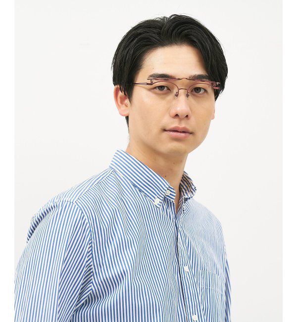  「ボストン型 跳ね上げ式メガネ | メガネの上から ズレ落ち防止 伊達メガネ ユニセックス レンズ交換券付」|メガネ|