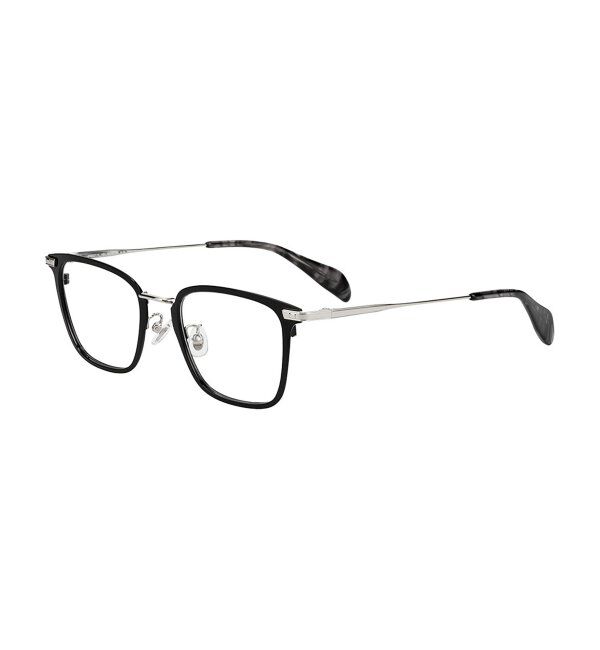  「ウェリントン型 メガネ | メタル｜伊達メガネ 度付きメガネ｜ユニセックス 黒｜CLASSIC  レンズ交換券付」|メガネ|