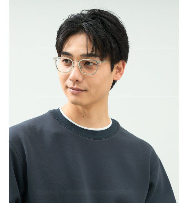  「ウェリントン型 メガネ | メタル｜伊達メガネ 度付きメガネ｜ユニセックス 黒｜CLASSIC  レンズ交換券付」|メガネ|