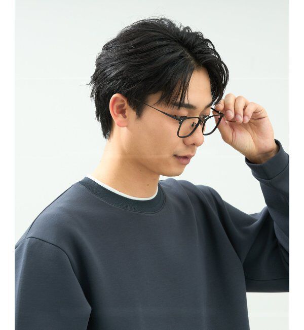  「ウェリントン型 メガネ | メタル｜伊達メガネ 度付きメガネ｜ユニセックス 黒｜CLASSIC  レンズ交換券付」|メガネ|