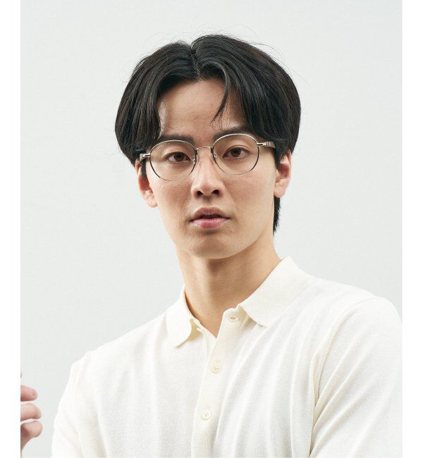  「Zoff｜STUDIO SEVEN｜ボストン型 メガネ スタジオセブン メタル｜伊達メガネ 度付きメガネ レンズ交換券付」|メガネ|