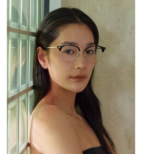  「Zoff｜takashi kumagai ウェリントン型 メガネ サーモント｜伊達メガネ 度付きメガネ  レンズ交換券付」|メガネ|ブラック