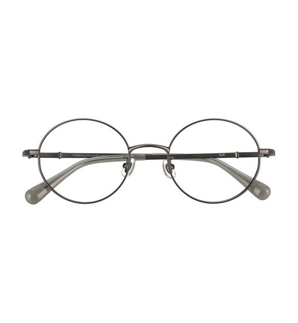  「Zoff｜CLASSIC メガネ | 丸型 メタルフレーム グランパコア 伊達メガネ 度付き   レンズ交換券付」|メガネ|