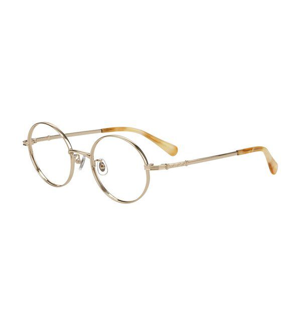  「Zoff｜CLASSIC メガネ | 丸型 メタルフレーム グランパコア 伊達メガネ 度付き   レンズ交換券付」|メガネ|