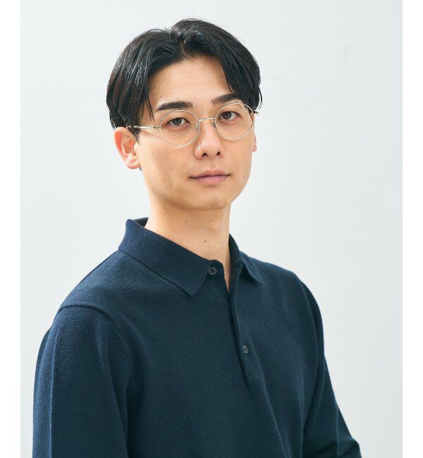  「Zoff｜CLASSIC メガネ | 丸型 メタルフレーム グランパコア 伊達メガネ 度付き   レンズ交換券付」|メガネ|