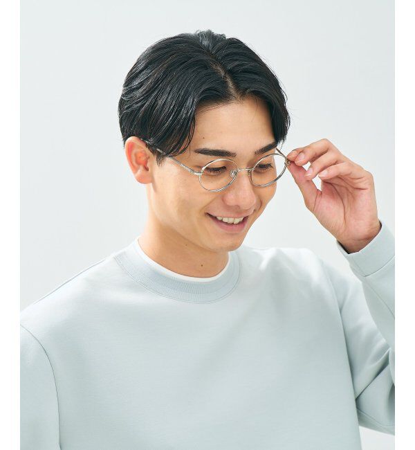 「Zoff｜CLASSIC メガネ | 丸型 メタルフレーム グランパコア 伊達メガネ 度付き   レンズ交換券付」|メガネ|