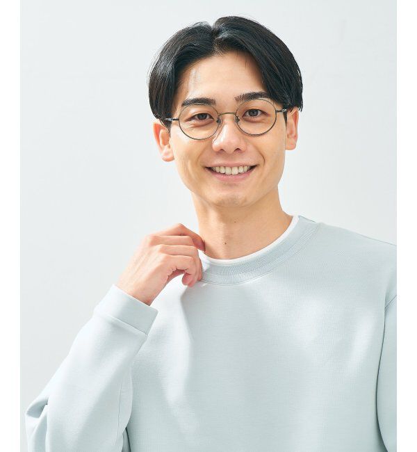  「Zoff｜CLASSIC メガネ | 丸型 メタルフレーム グランパコア 伊達メガネ 度付き   レンズ交換券付」|メガネ|