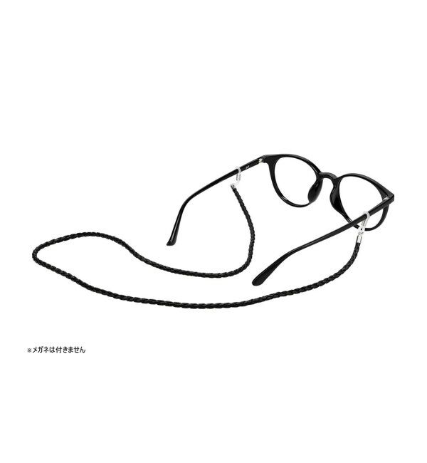  「メガネ・サングラス グラスコード [メガネチェーン] 【レザー調】落下・ズレ防止 眼鏡チェーン ギフト  」|サングラス|