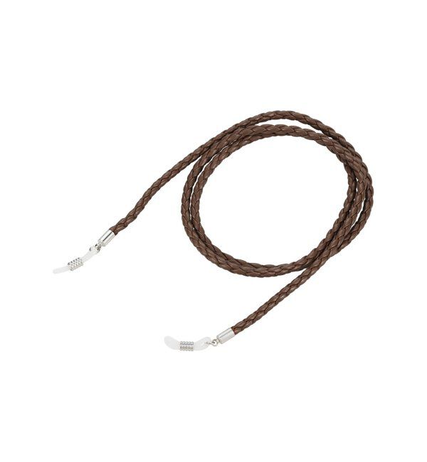  「メガネ・サングラス グラスコード [メガネチェーン] 【レザー調】落下・ズレ防止 眼鏡チェーン ギフト  」|サングラス|濃ブラウン3