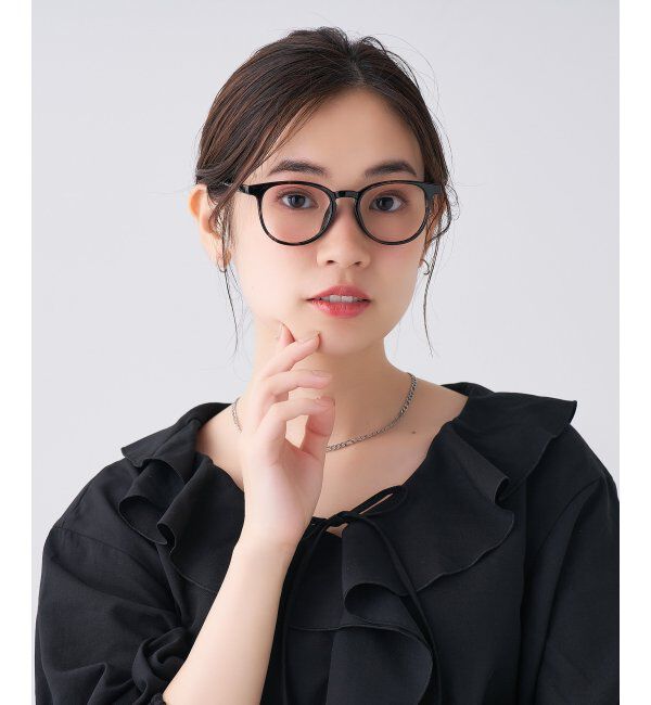  「ボストン型 メガネ | 軽量 伊達めがね・度付き ユニセックス Zoff  レンズ交換券付」|メガネ|茶系デミ