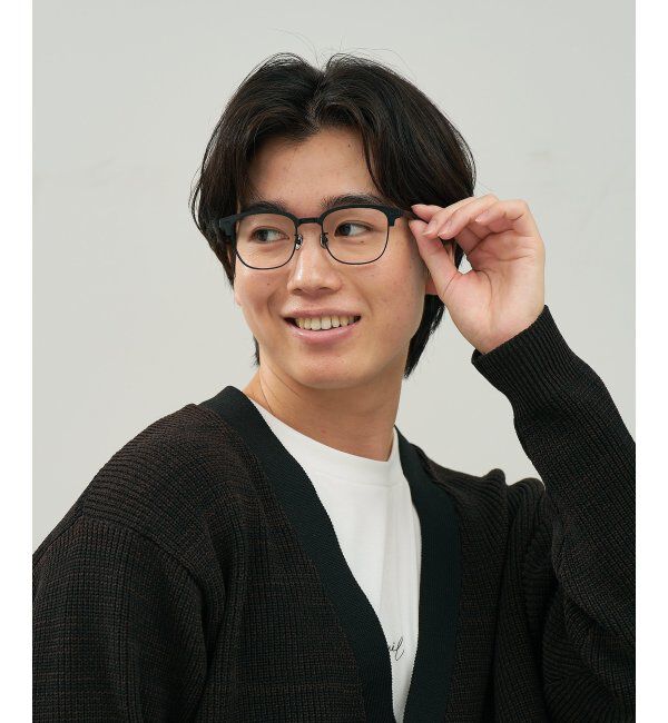  「メガネ | サーモント チタン アルミ製 軽量 メタル 伊達・度付き ユニセックス Zoff  レンズ交換券付」|メガネ|