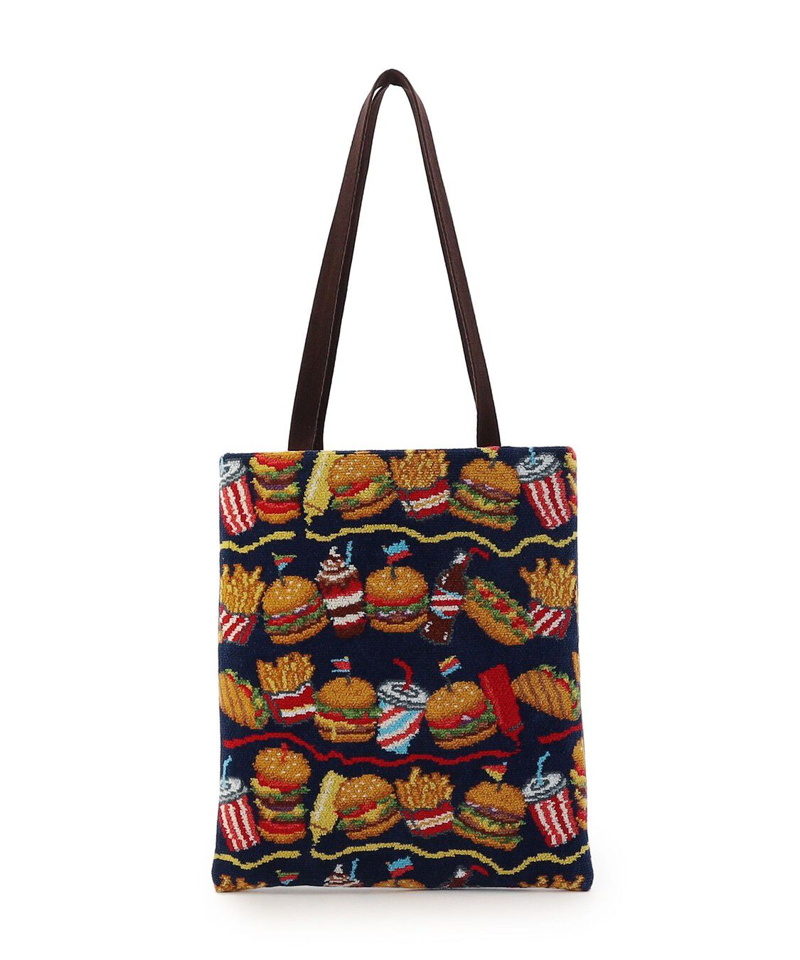 LOVERARY BY FEILER「バーガーショップ　トートバッグ　L/BUR-257130」|トートバッグ|ネイビー