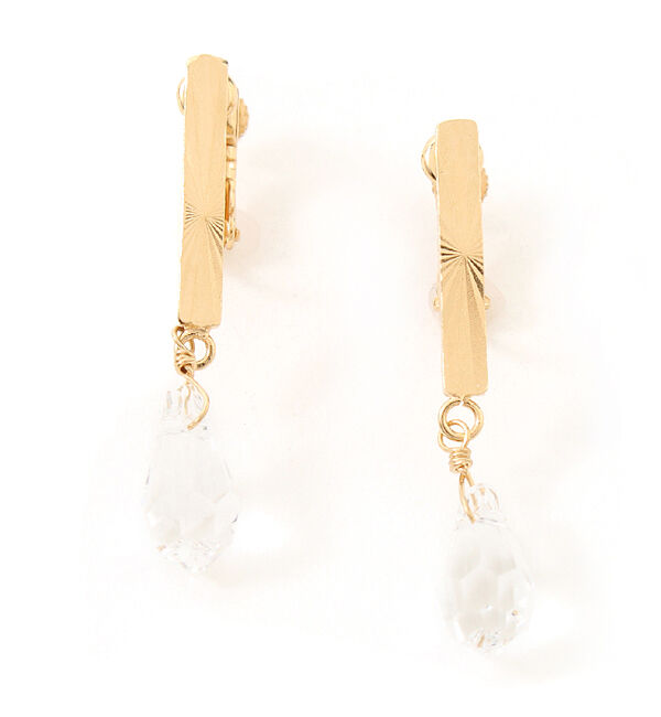  「オケージョン＆デイリーダイヤカット」|イヤリング|クリア