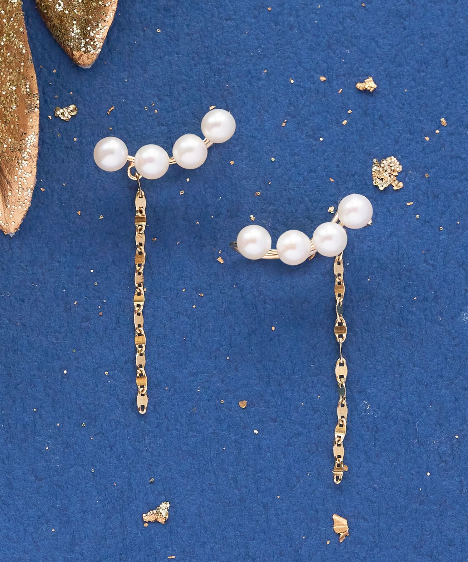 JUPITER「【K10】淡水パールイヤリング」|イヤリング|