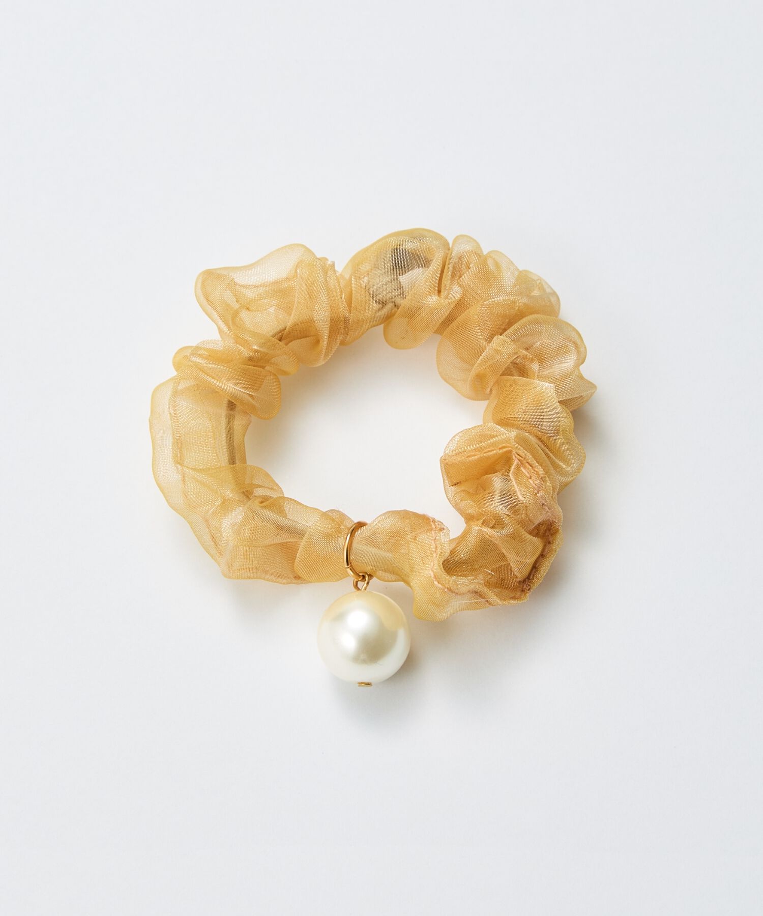 Phoebe「パールシュシュヘアブレス　イエロー」|ヘアゴム・シュシュ|