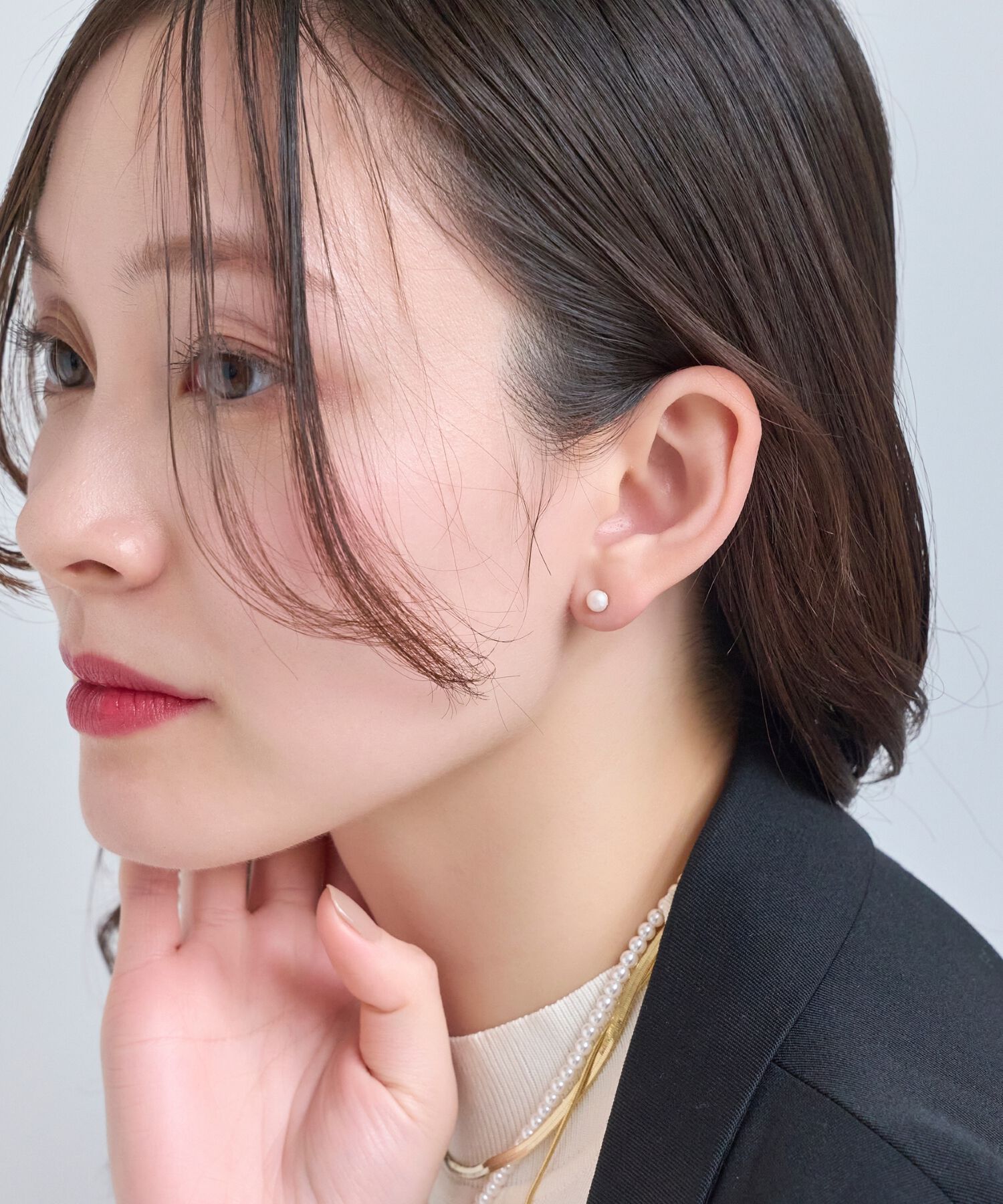 Phoebe「ミニワンポイントパールピアス」|ピアス|