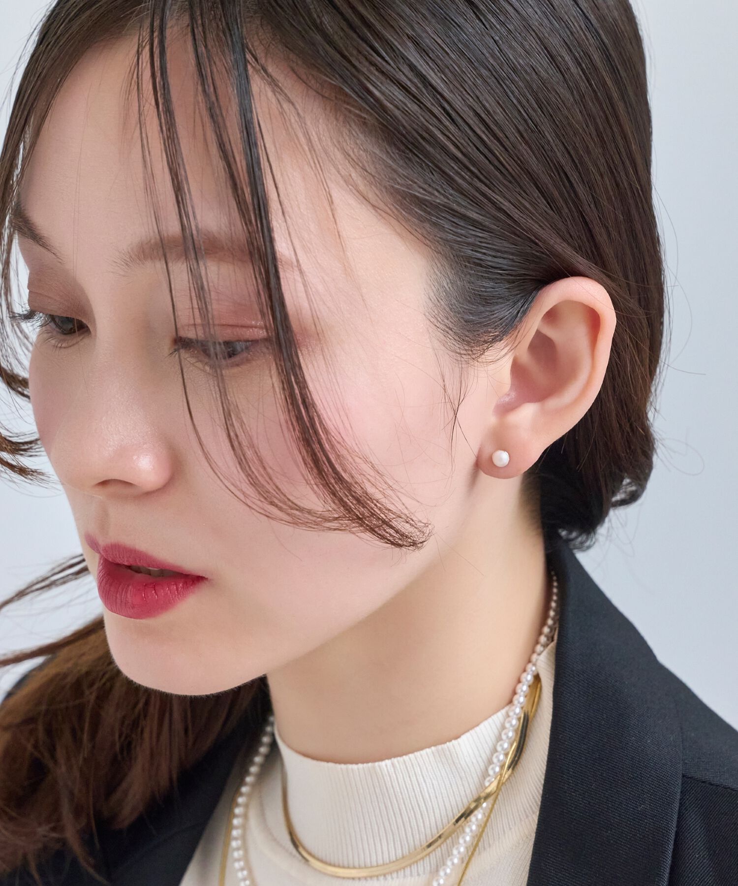 Phoebe「ミニワンポイントパールピアス」|ピアス|