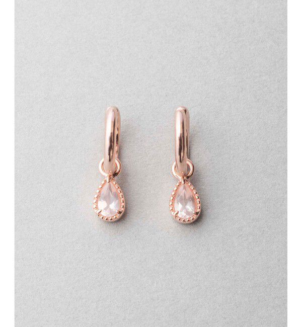 ete「ナチュラルストーン ドロップ イヤリング」|イヤリング|ピンクゴールド
