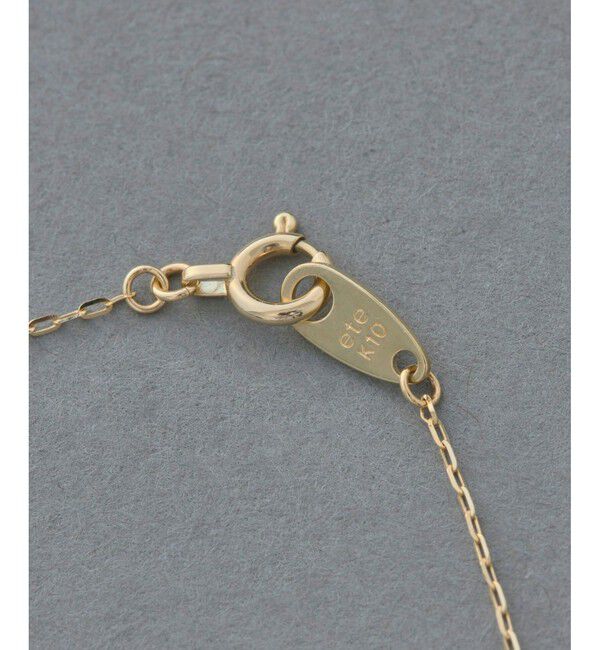 ete「K10YG ダイヤモンド ホースシュー ネックレス」|ネックレス|