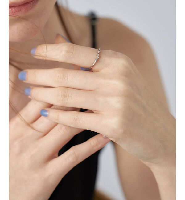 ete「[レイヤード] PT900 ダイヤモンド リング」|リング|