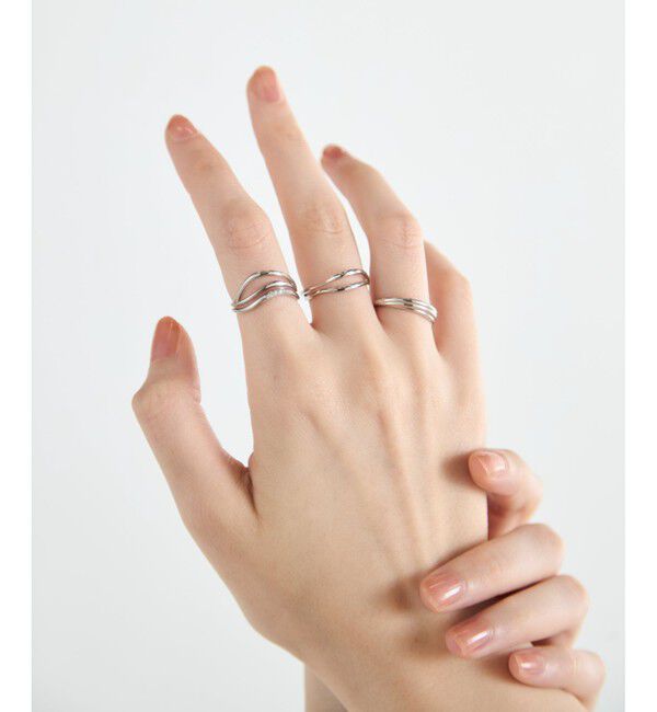 ete「[デイリープラチナ] PT501 リップル リング」|リング|