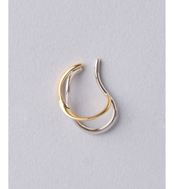 Jouete「ウェアリング クロス コンビカラー」|イヤリング|