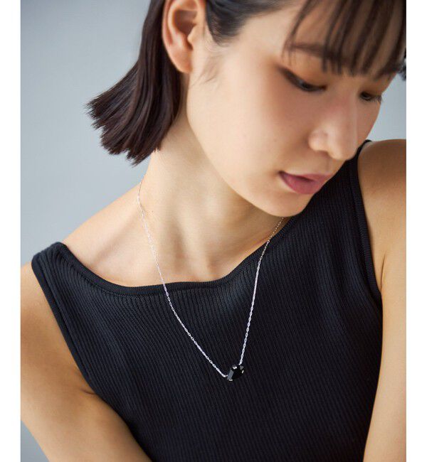 Jouete「[ジェム] ネックレス ブラックカルセドニー」|ネックレス|