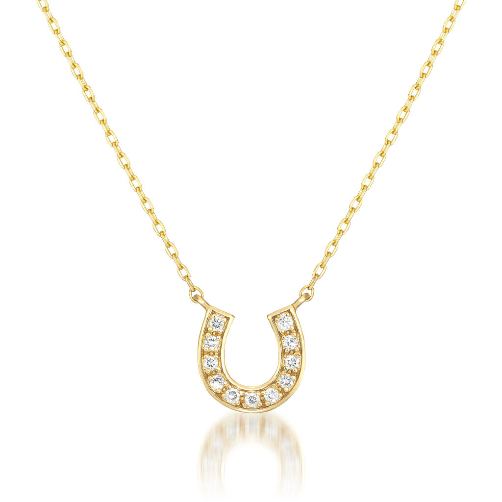 STAR JEWELRY「DIAMOND HORSESHOE NECKLACE」|ネックレス|イエローゴールド