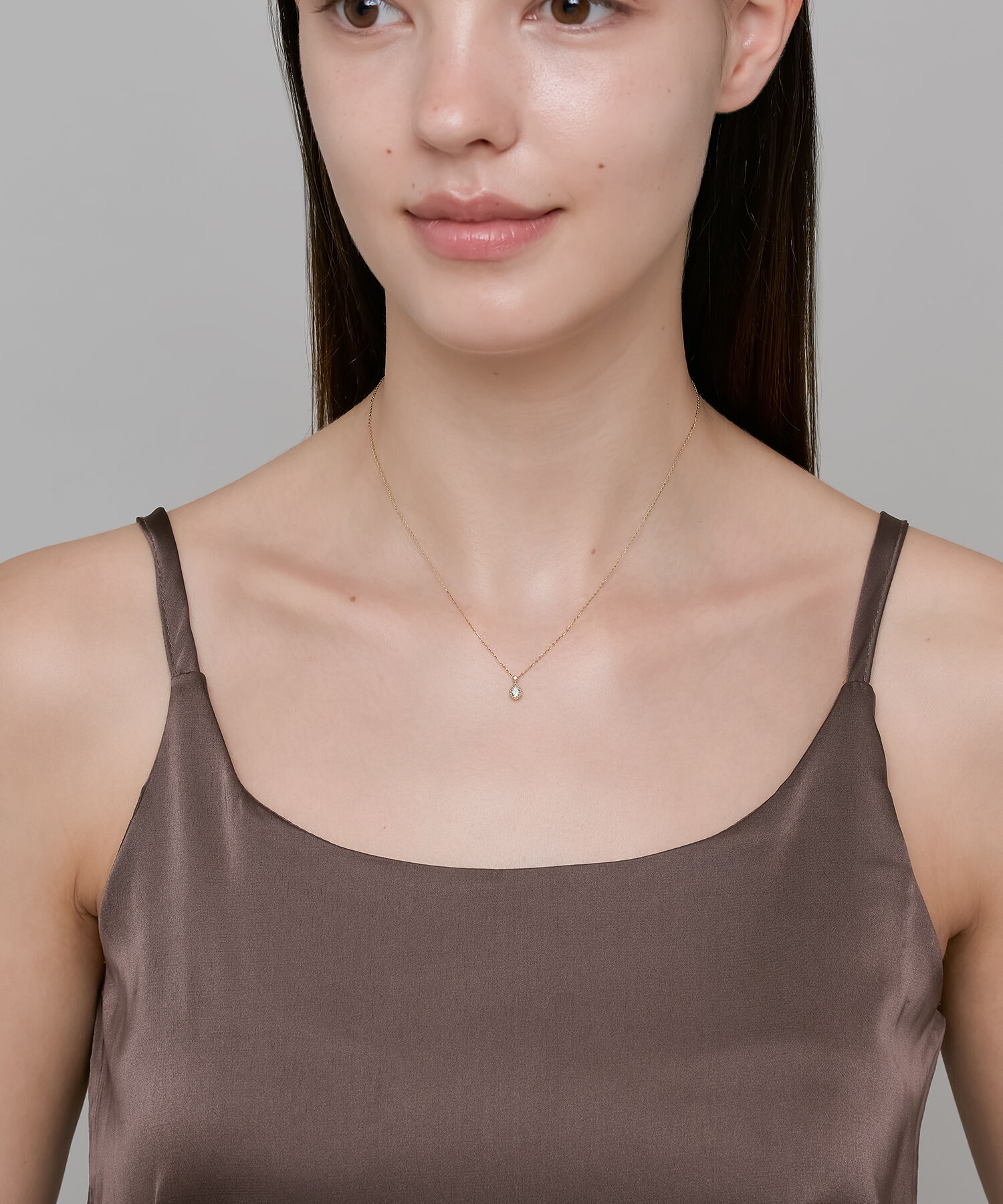 NOJESS「K10アクアマリンネックレス」|ネックレス|