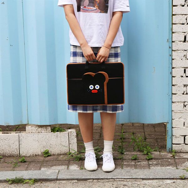  「ラップトップポーチ持ち手付１５－１７インチ・ブランチブラザー／デジタルアクセサリー」|モバイルケース|ブラック