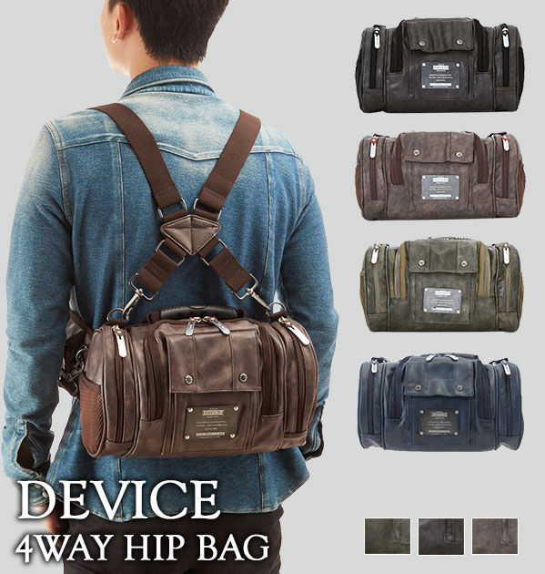 BACKYARD FAMILY「デバイス DEVICE バッグ ★4way ボディ リュック ボストンバッグ ウエストバッグ」|ショルダー・メッセンジャー|