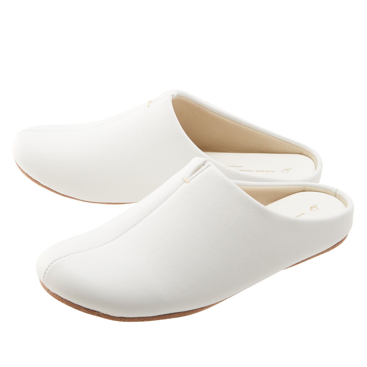 BACKYARD FAMILY「ルームズ スリッパ rooms 通販 ルームシューズ 室内履き 室内ばき おしゃれ 来客用 部屋」|ルームシューズ|ホワイト1