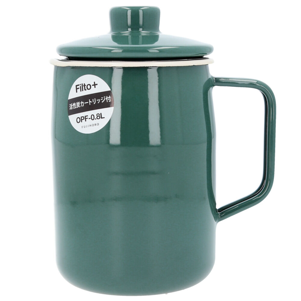 BACKYARD FAMILY「富士ホーロー オイルポット 通販 0.8L フィルト 油こし器 おしゃれ 揚げ物 ホーロー」|食器・キッチングッズ|ブルー1