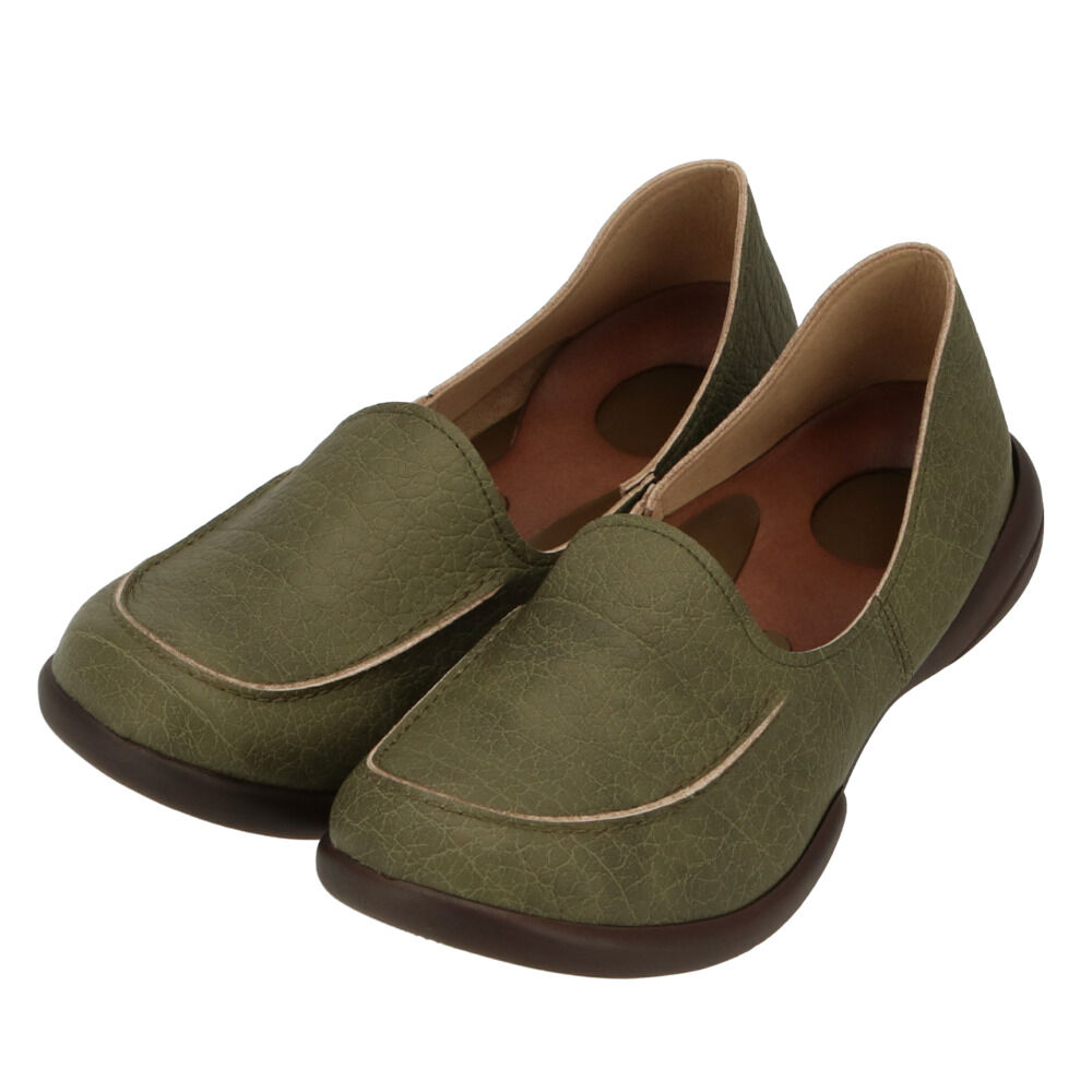 BACKYARD FAMILY「リゲッタ 靴 レディース 通販 ドライビングシューズ  ローファー コンフォートシューズ 運転」|ローファー|グリーン4