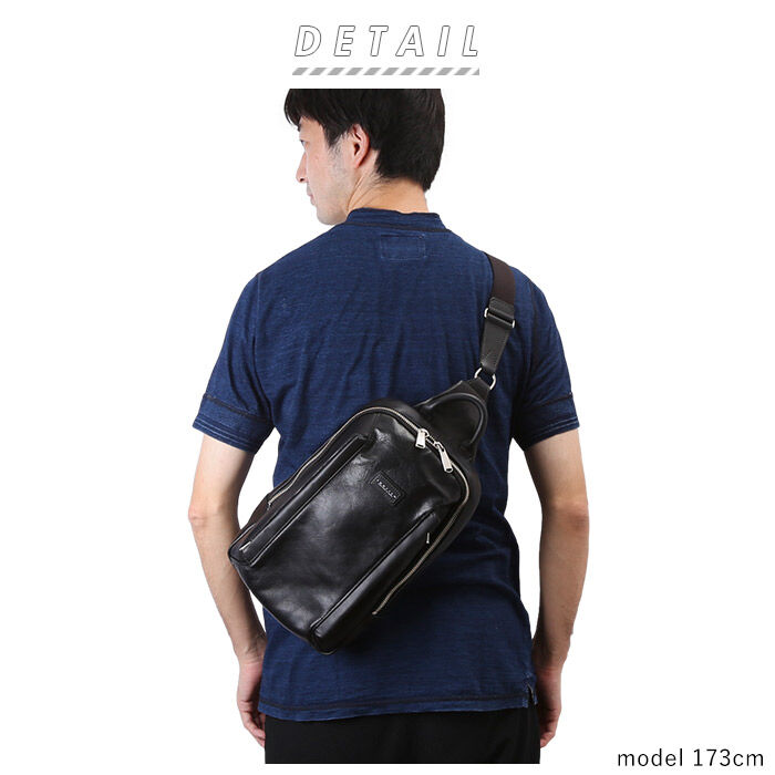 BACKYARD FAMILY「ボディバッグ メンズ 本革 通販 ブランド INNFITH インフィス 556020 フィズ」|ショルダー・メッセンジャー|