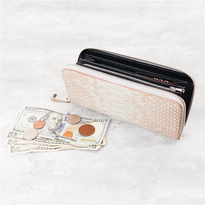 BACKYARD FAMILY「財布 メンズ 長財布 通販 ZOO ZLW-115 ズー ブリーチパイソン 蛇革 ロングウォレット」|財布|