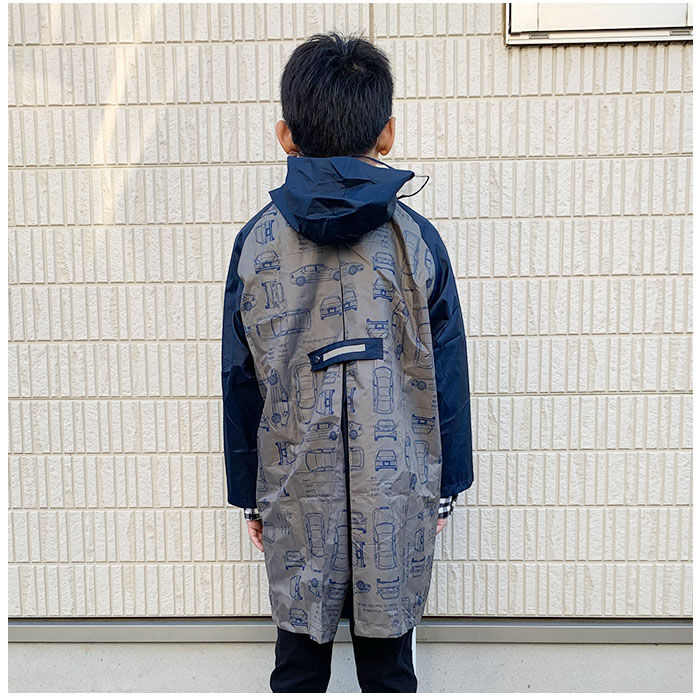 BACKYARD FAMILY「レインコート キッズ オシャレ ランドセル対応 通販 男の子 レイン コート 子供 子ども」|レインコート|