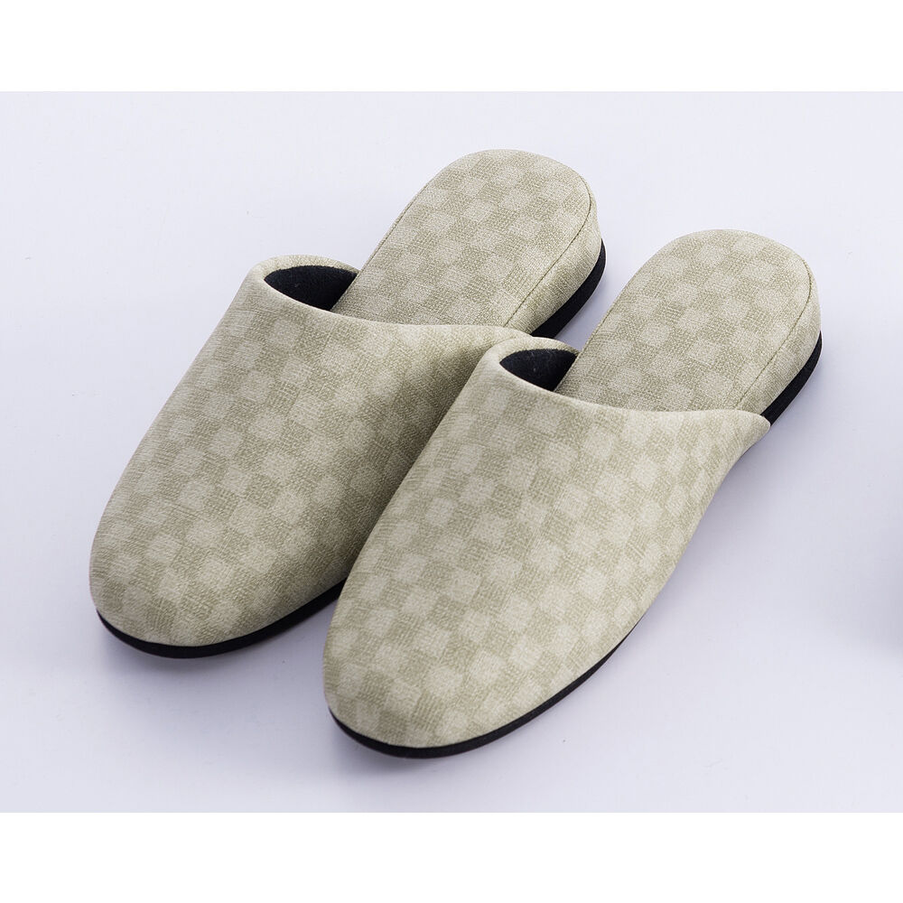 BACKYARD FAMILY「スリッパ 来客 通販 トイレスリッパ 室内スリッパ 来客用スリッパ 合皮 フェイク レザー 業務用」|ルームシューズ|ベージュ1