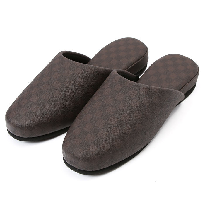 BACKYARD FAMILY「スリッパ 来客 通販 トイレスリッパ 室内スリッパ 来客用スリッパ 合皮 フェイク レザー 業務用」|ルームシューズ|