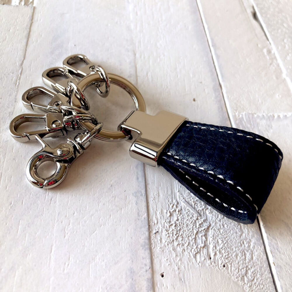 BACKYARD FAMILY「キーホルダー 本革 通販 キーリング キーチャーム レディース メンズ レザー 革 ペア おしゃれ」|チャーム・キーホルダー|ブラック2